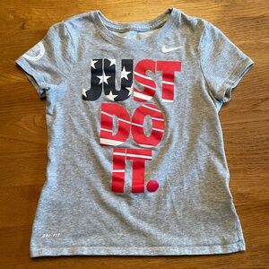 Nike Dri-Fit Olympic Team Tee. Girls size M